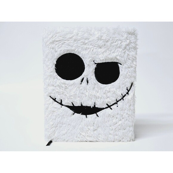 Disney Nightmare Before Christmas Jack Skellington White Furry Journal Notebook - Picture 10 of 10
